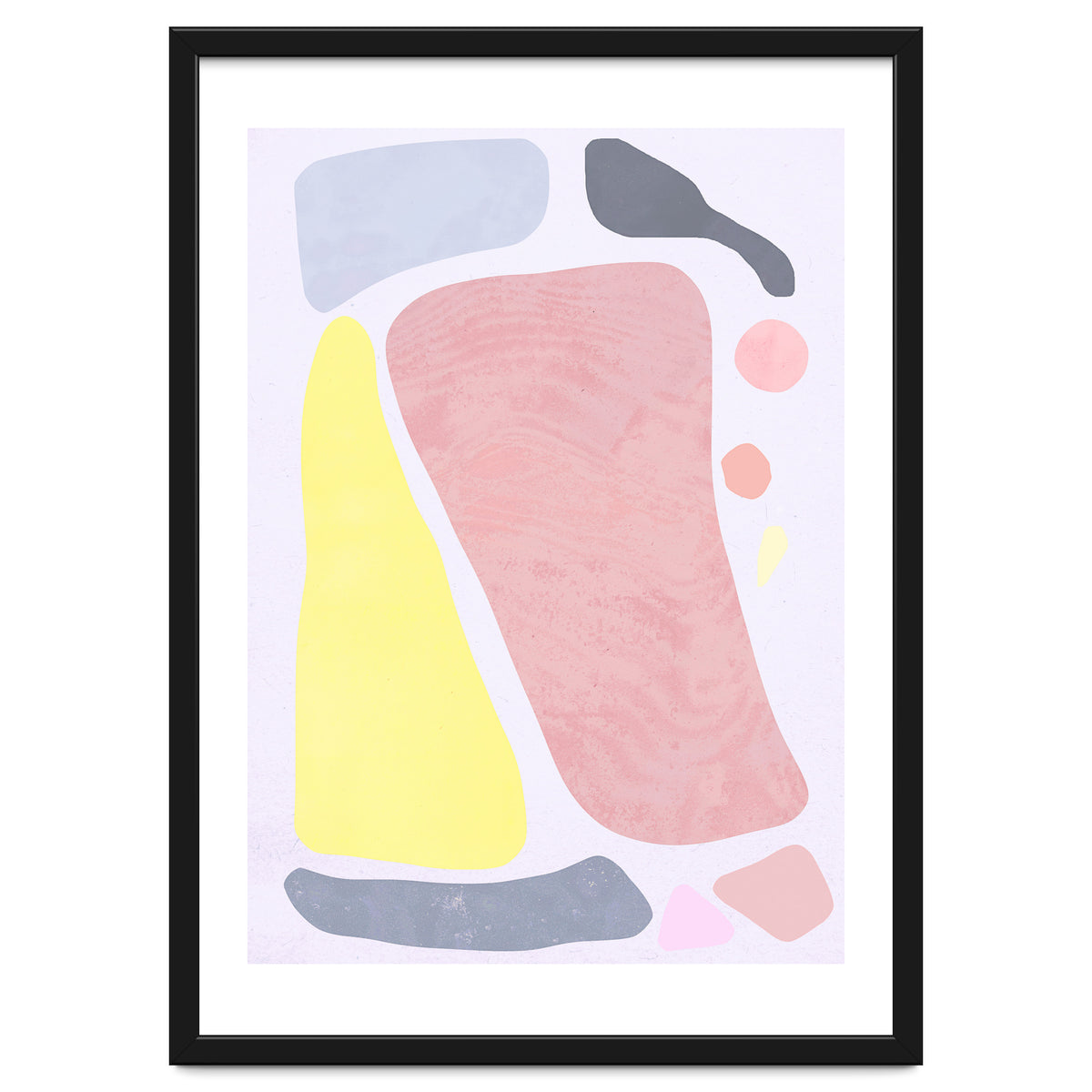 Organic Rustic Abstract Shapes Pastel II