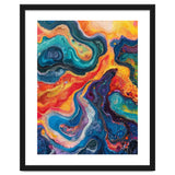 Vibrant Fluid Acrylic Pour Abstract Art thumbnail