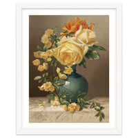 William Duffield – Marchal Niel Roses (1883) Botanical Floral Print