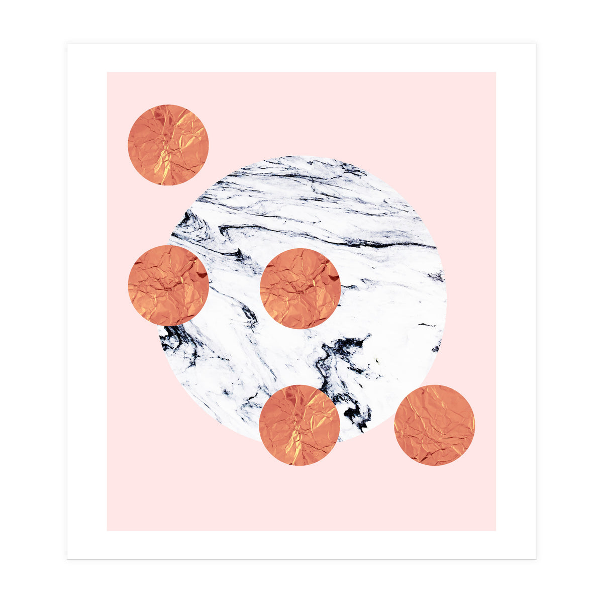 Marble + Pink + Copper (Print Only)