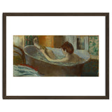 Woman in bath, sponging her leg. Pastel, 1883-84   19.7 x 41 cm. thumbnail