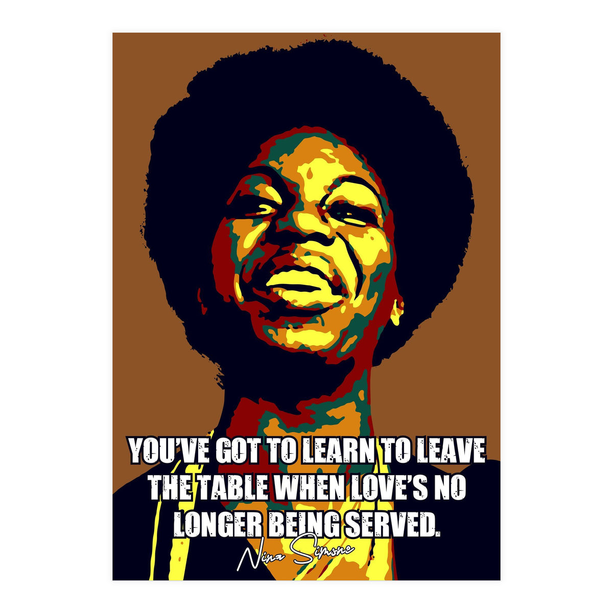 Nina Simone Music Legend (Print Only)