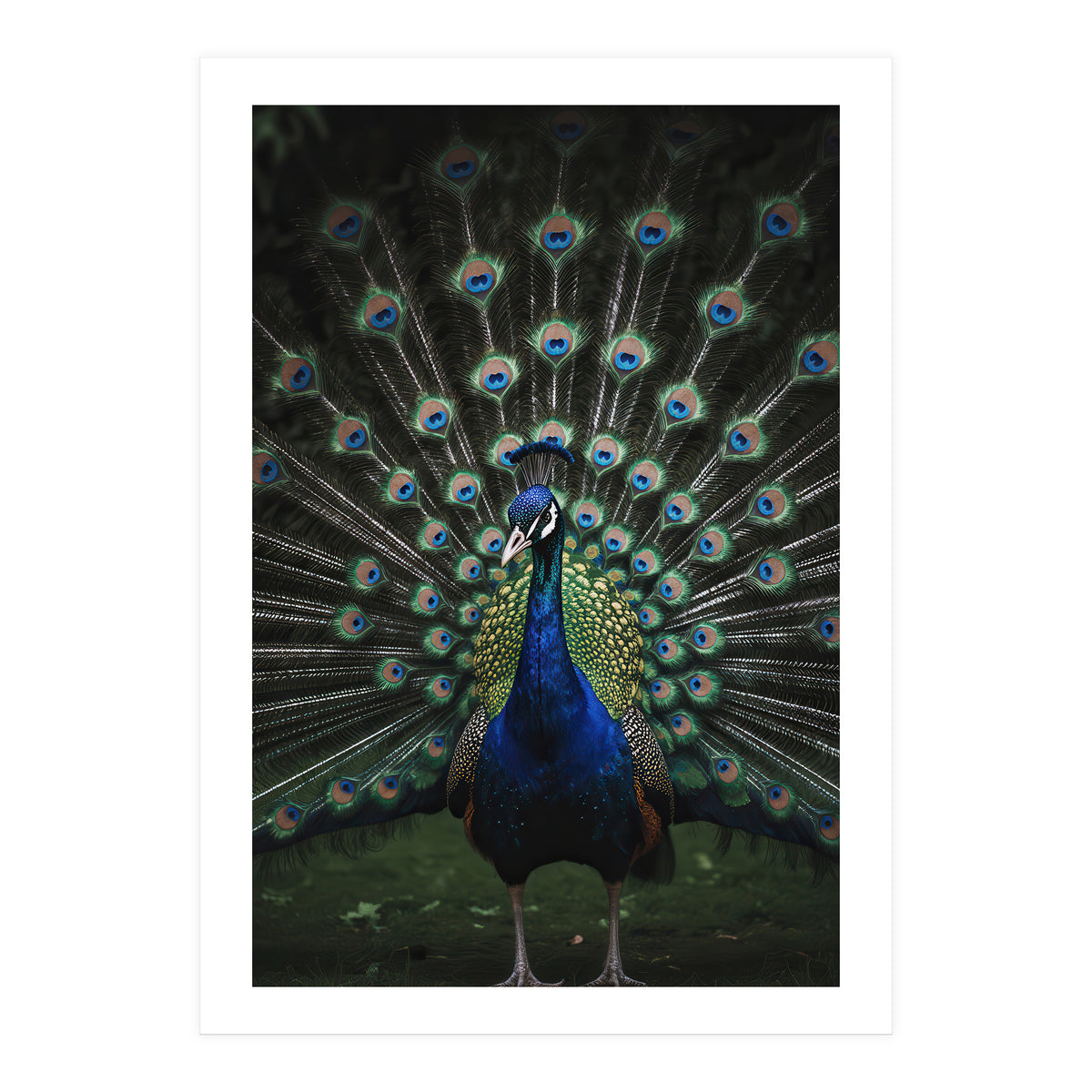 Peacock Portrait Photography (Print Only)