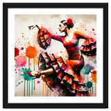 Fiery Flamenco Dancer In Motion thumbnail