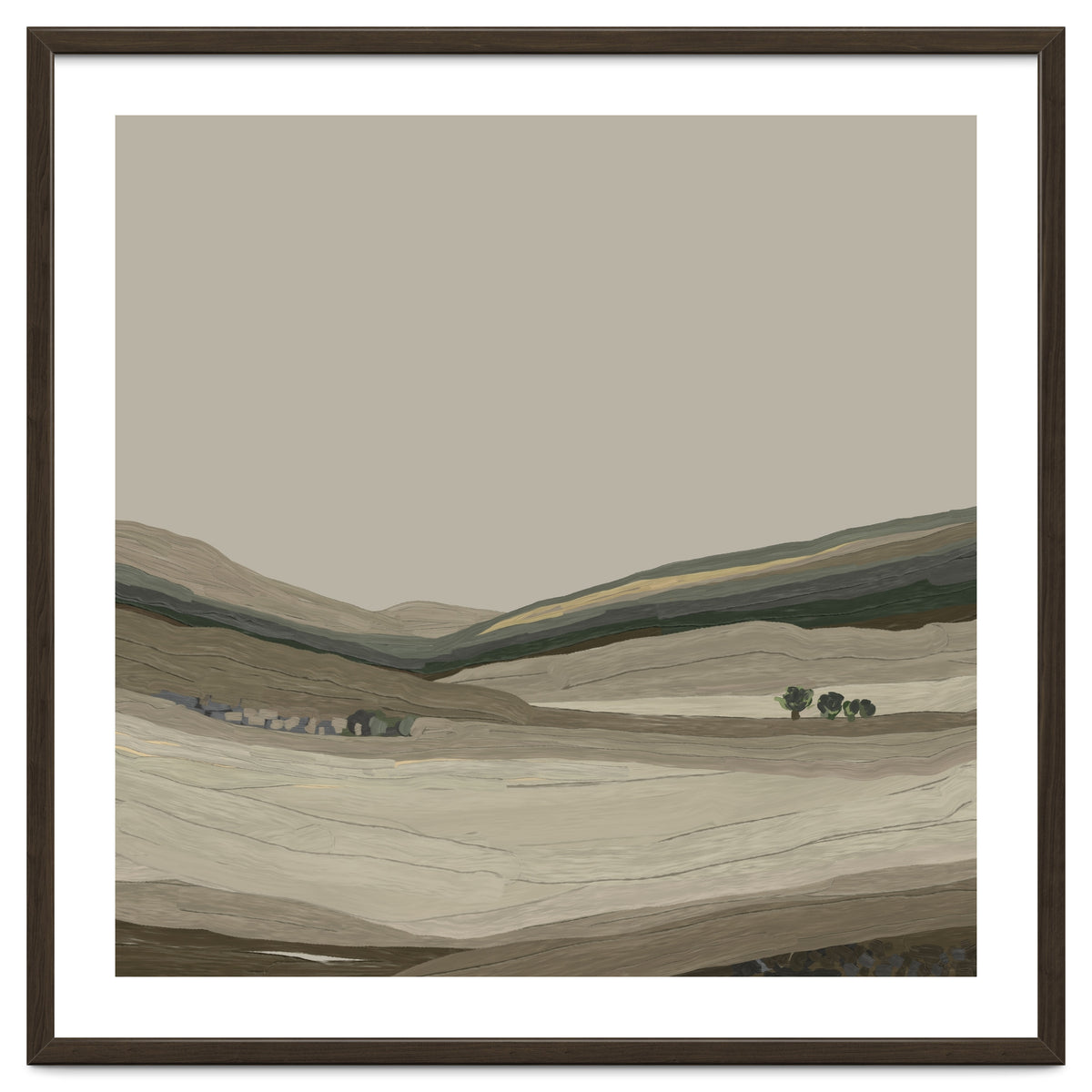 Muted Landscape oil painting