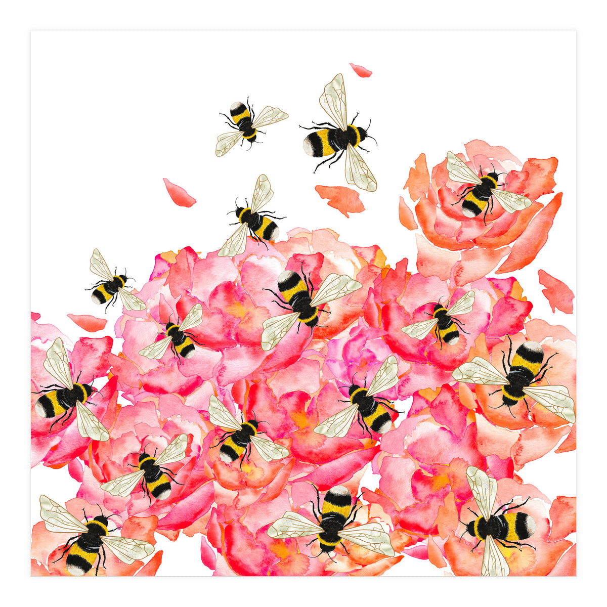 Bee Blossoms (Print Only)