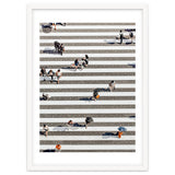 Rain Crossing | Polka Dots Zebra Crossing On The Street | Rain Eclectic Modern Graphic Design thumbnail