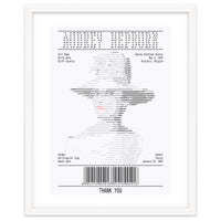 Receipt Art Audrey Hepburn