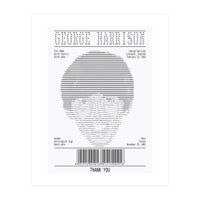 Receipt Art George Harrison (Print Only)