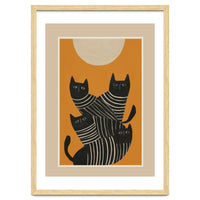 Abstract Black Cats