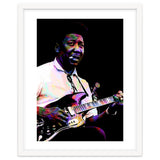 Muddy Waters American Blues Singer Legend Colorful Art thumbnail