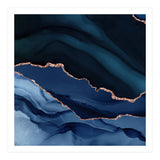 Navy & Rose Gold Agate Texture 12 (Print Only) thumbnail