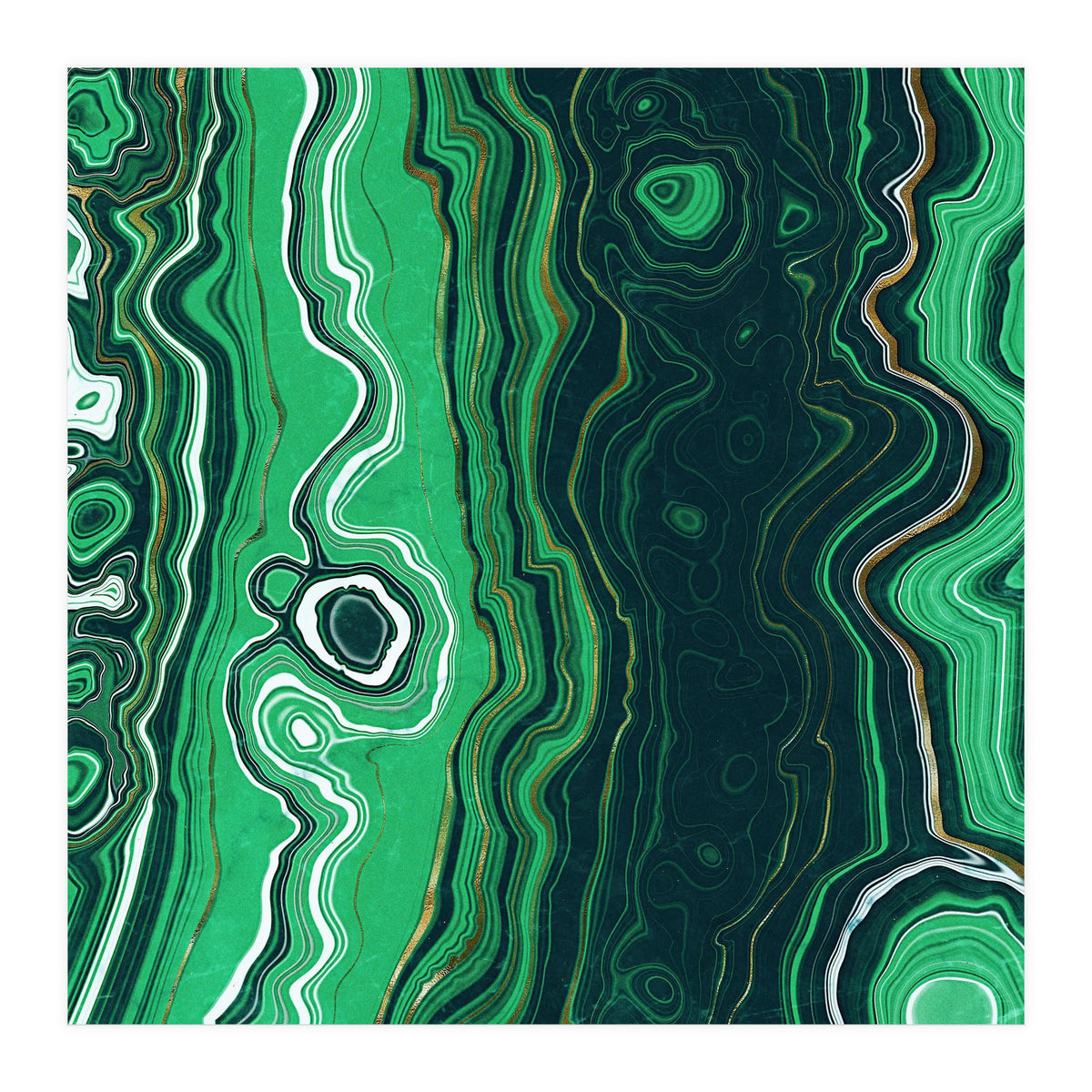 Malachite Texture 07 (Print Only)