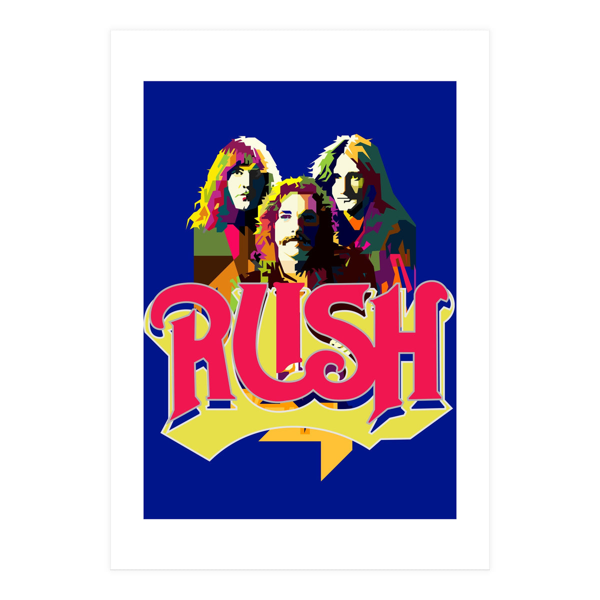 Rush Rock In Rio Pop Art WPAP (Print Only)