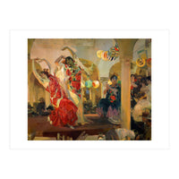 Spanish school. Joaquin Sorolla (1863-1923). Spanish school. Women dancing flamenco at the café N... (Print Only)