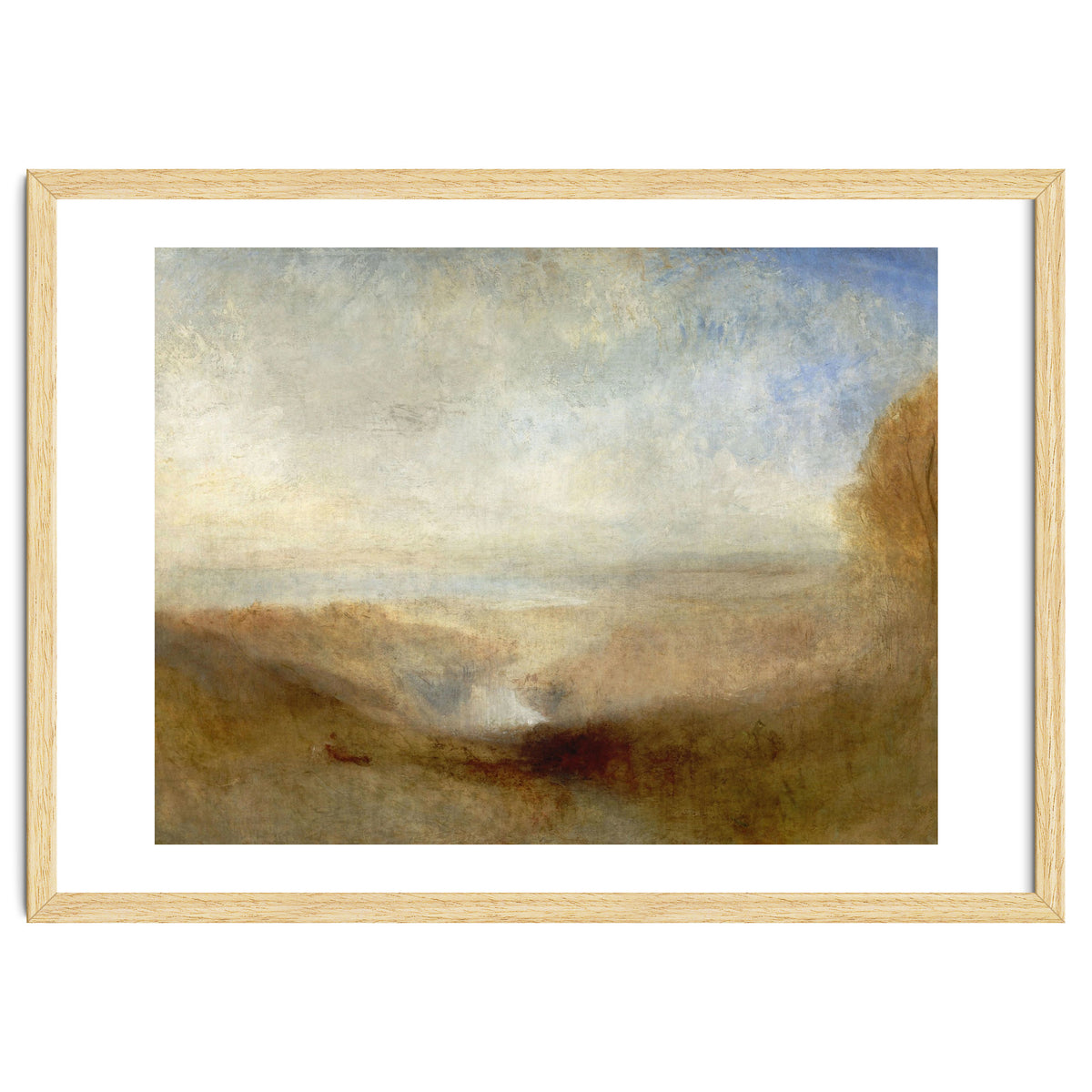 'Landscape with a River and a Bay in the Background', 1835, Oil on canvas, 123 x 93 cm.