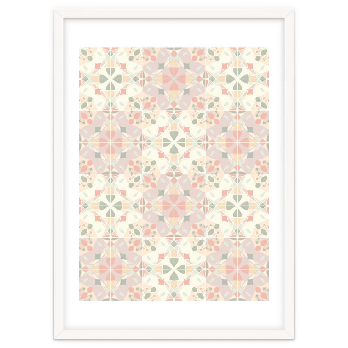 Stained Glass Pastels Tiles