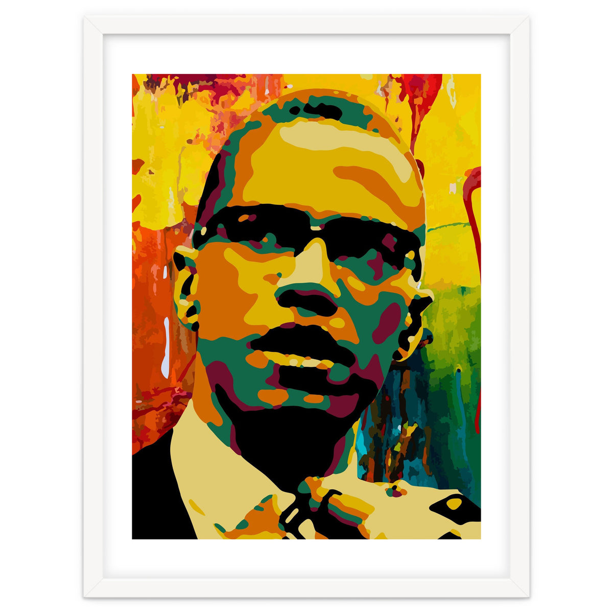 Malcolm X Colorful Abstract Art 2
