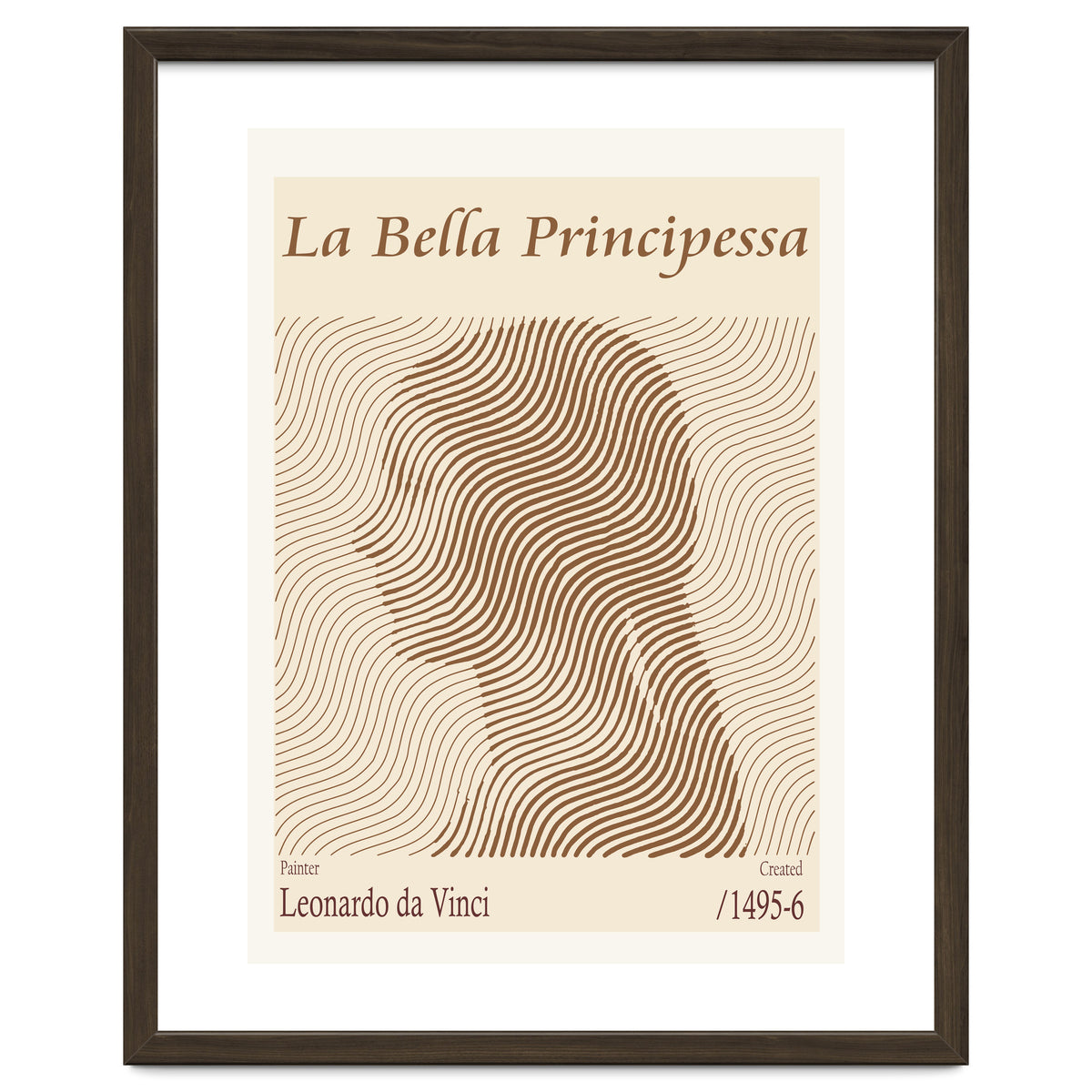 La Bella Principessa – Leonardo Da Vinci (1495 6)