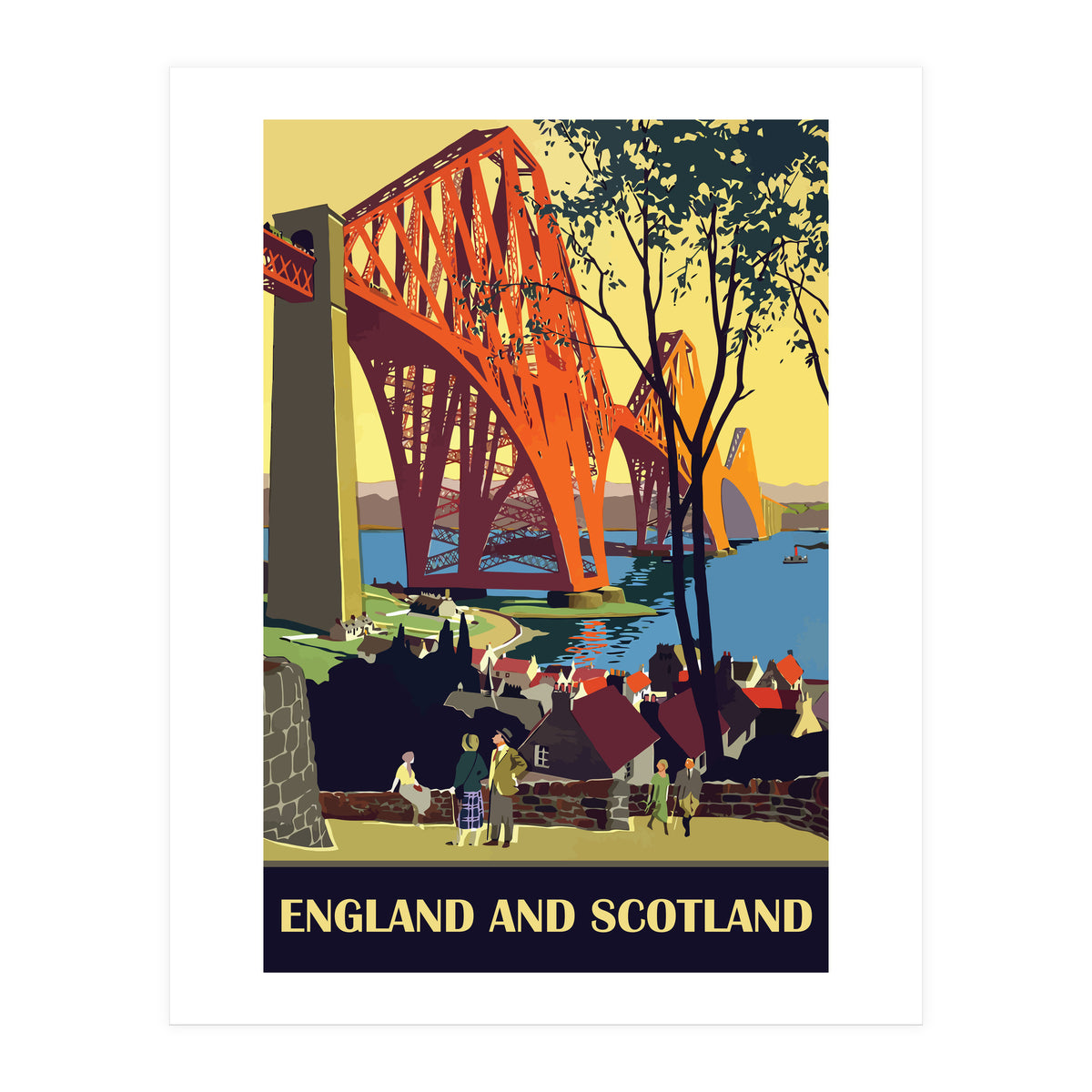 England And Scotland, The Bridge (Print Only)