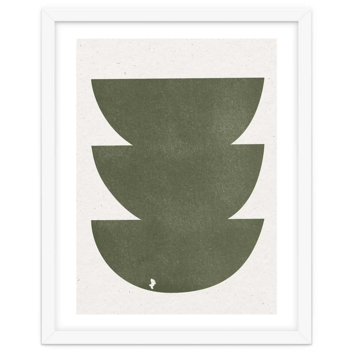 GREEN WATERCOLOR SHAPES NO.3