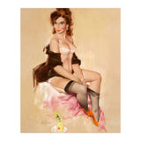 Sexy Pinup Brunette Modelling (Print Only) thumbnail