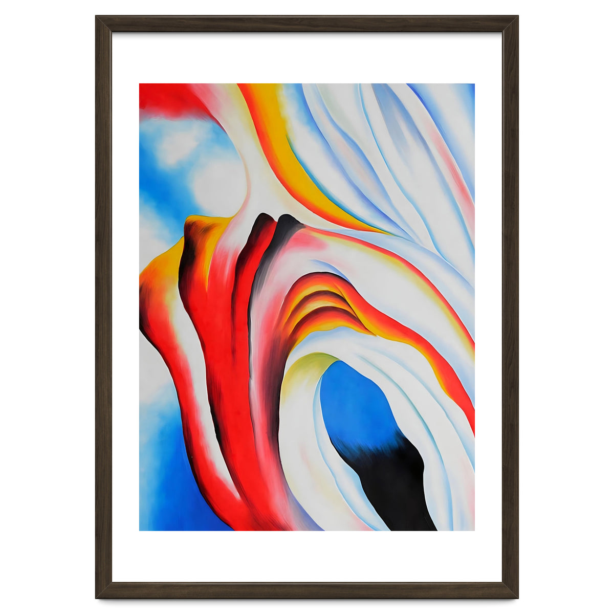 Georgia O’Keeffe – Music, Pink and Blue (1918) | Abstract Modernist Harmony of Color and Emotion