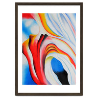 Georgia O’Keeffe – Music, Pink and Blue (1918) | Abstract Modernist Harmony of Color and Emotion