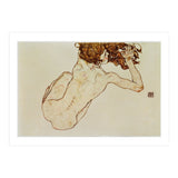 Kauernder Rueckenakt - Crouching nude,back view,1917. Gouache and pencil, 29,5 x 45 cm. (Print Only) thumbnail