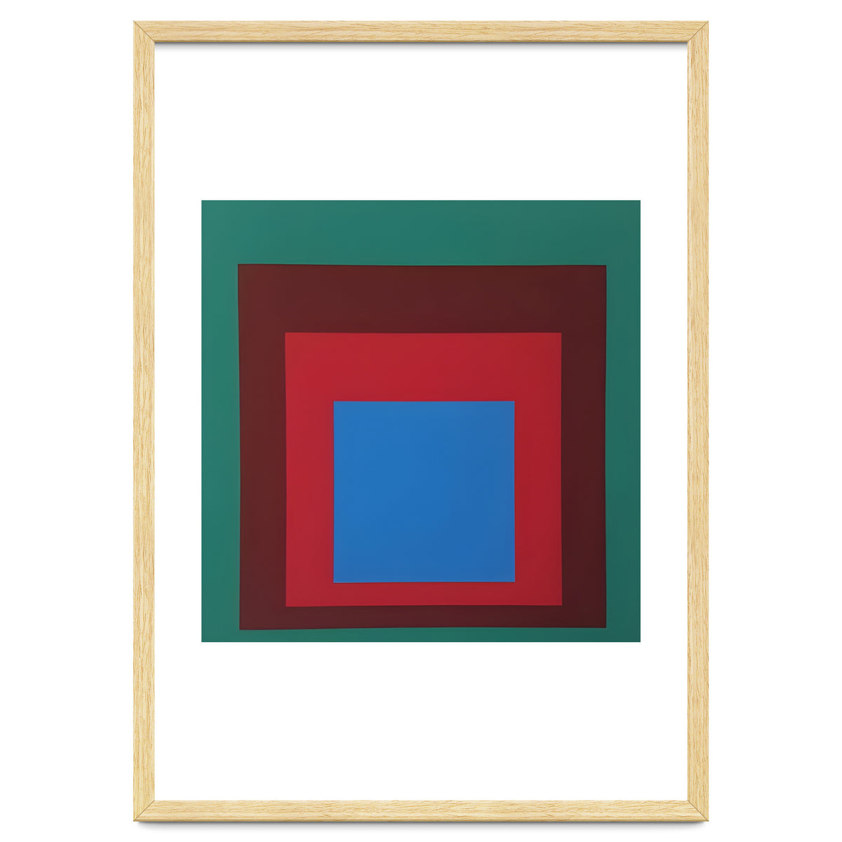 Josef Albers - HOMAGE TO THE SQUARE: Green, Red, Blue