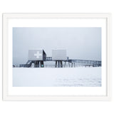 First aid house in the winter seascape thumbnail