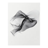 Abstract Black Flowing Fabric Wave (Print Only) thumbnail