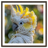 Yellow Crested Cockatoo Bird Close Up Portrait thumbnail