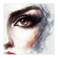 Amber Eye Portrait Fragment (Print Only)