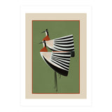 Striped Bird Pair (Print Only) thumbnail