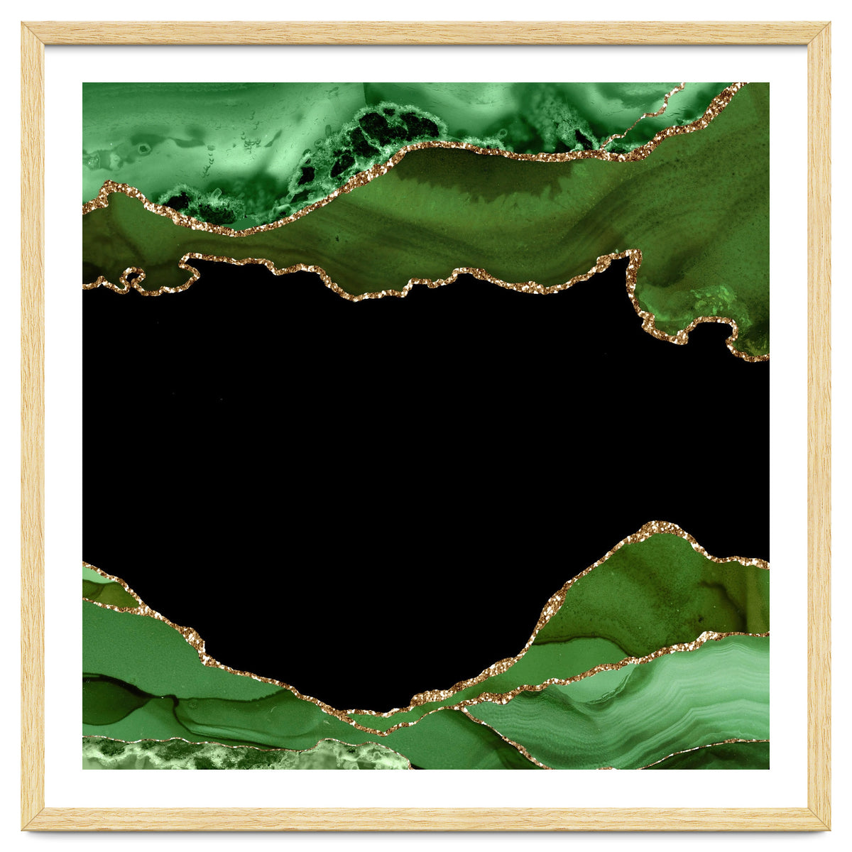 Green & Gold Agate Texture 18