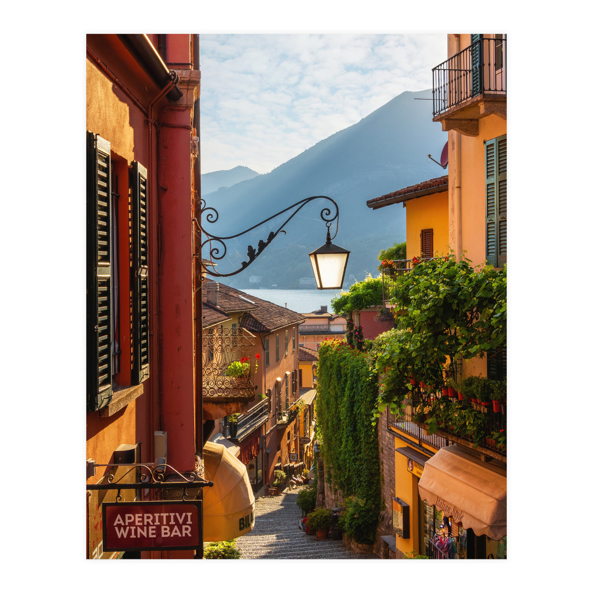 The famous street of Bellagio (Print Only)