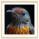 Close Up Of A Colorful Exotic Bird Head thumbnail