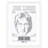 Receipt Art John Lennon thumbnail