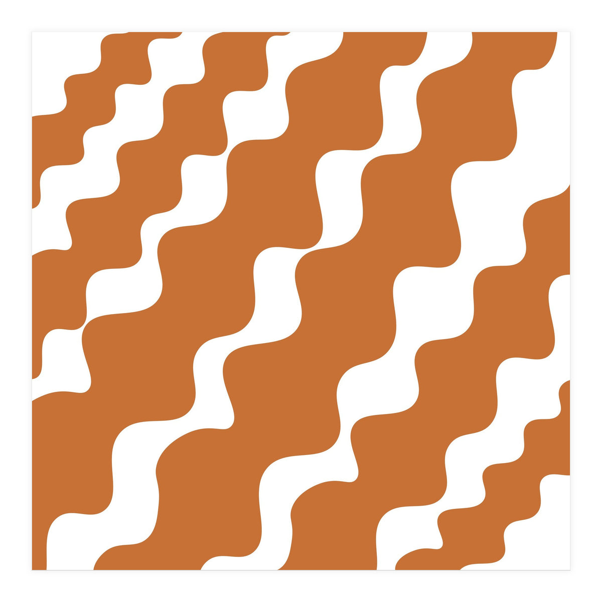 Brown Wavy Pattern (Print Only)