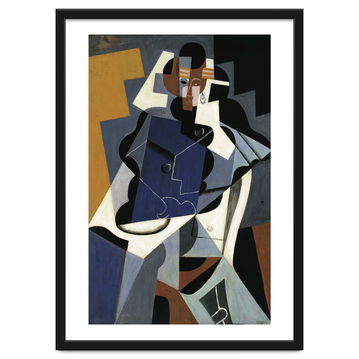 Juan Gris (Madrid, 1887-Boulogne-sur-Seine, 1927). Seated Woman (1917). Oil on panel. 116 x 73 cm.