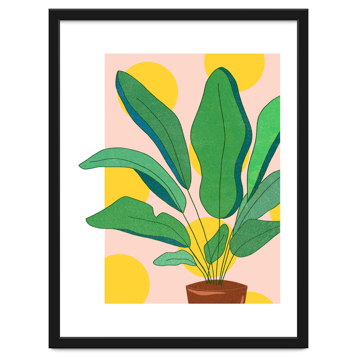 Pastel Plants Love, Botanical Nature Illustration, Gardening Blush Growth, Positive Vibes Mindset Hope