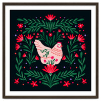 Blooming Chicken Green And Red