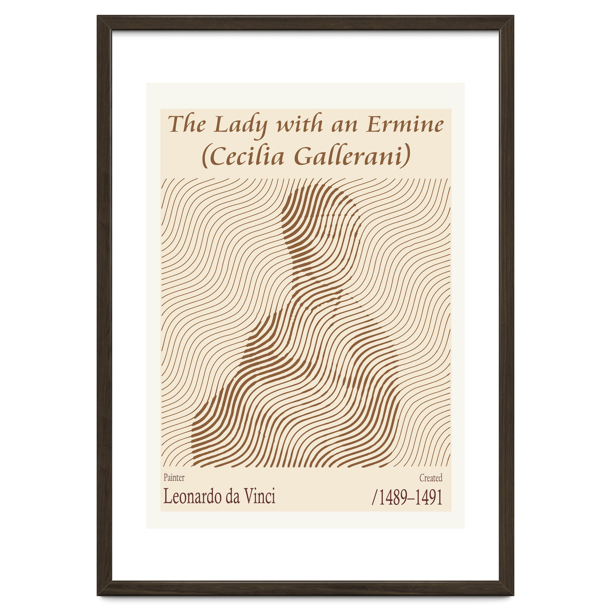The Lady With An Ermine (cecilia Gallerani) – Leonardo Da Vinci (1489–1491)