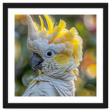 Yellow Crested Cockatoo Bird Close Up Portrait thumbnail