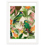 Parrots in tropical Jungle thumbnail