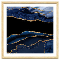 Navy & Gold Agate Texture 11