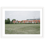 Red roof houses in the green field thumbnail