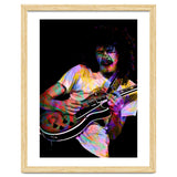 Carlos Santana . American Rock Guitarist Legend Colorful thumbnail
