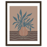 Modern Vase with Tropical Leaves thumbnail